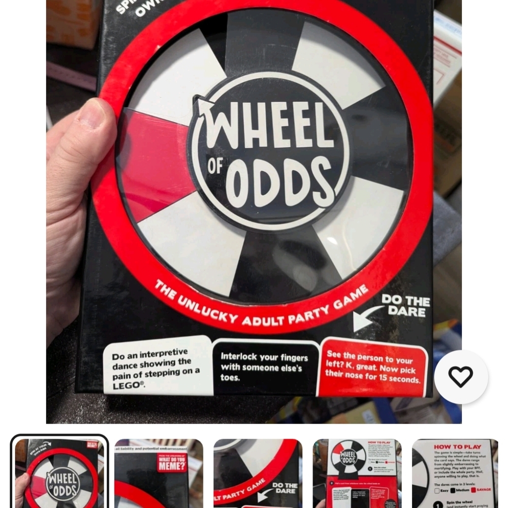 Wheel of Odds Adult Party Game
